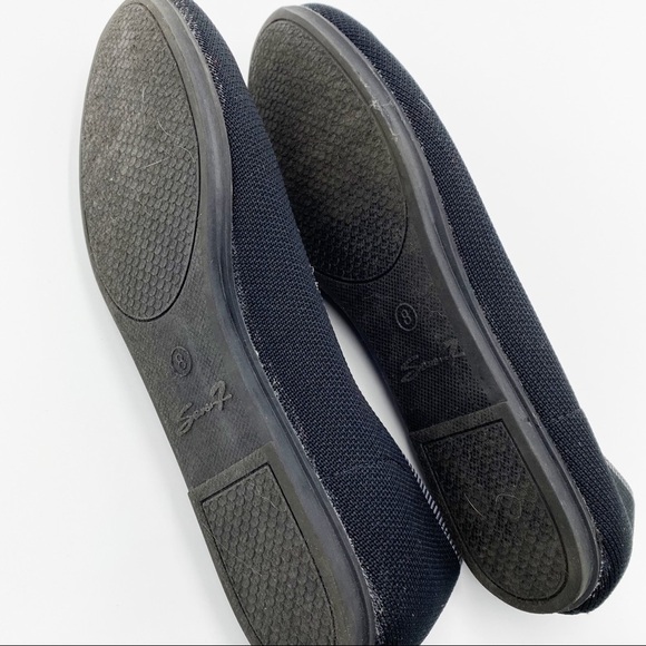Seven 7 Katelyn Black Flats Sz 8 Balletcore - Picture 5 of 6